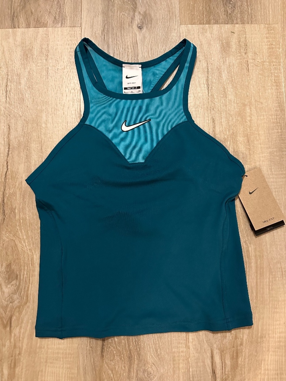 Nike Dri-Fit Tank Top, Turquoise, Size S